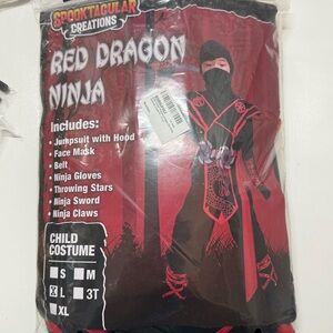 Spooktacular Creations Red Ninja Warrior Costume for Kids
